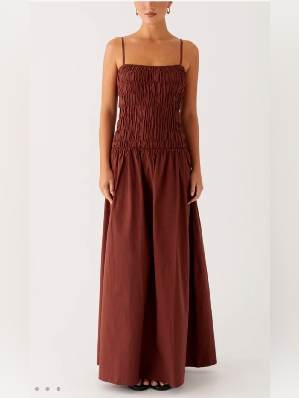 Peppermayo Brooke Maxi Dress Chocolate Brown